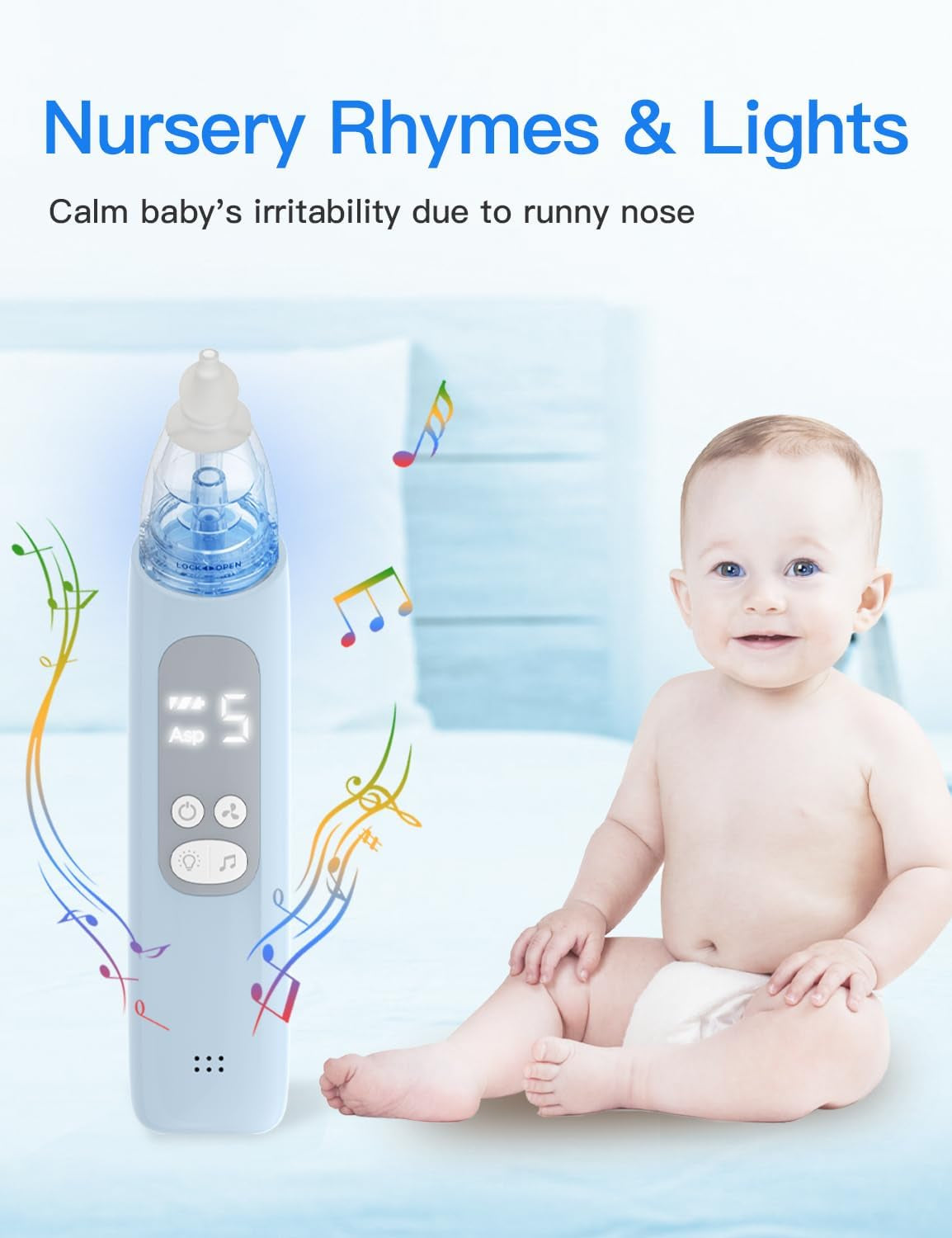 JCK BOS Electric Baby Nasal Aspirator and Nose Sucker 